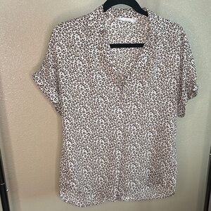 All in Favor Animal Print Button Down Shirt